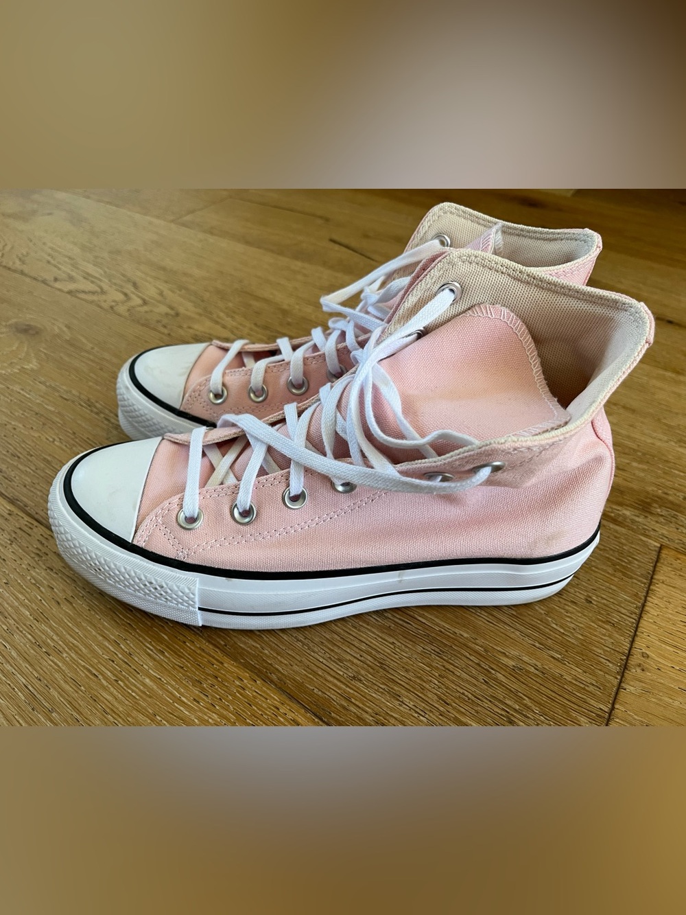 Converse Women's High-Top Converse Sneakers in Pale Pink